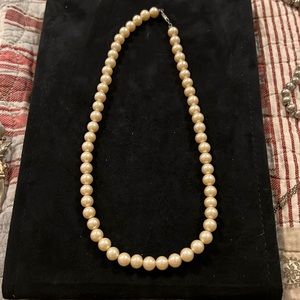 Japan Pearl faux necklace choker 16”